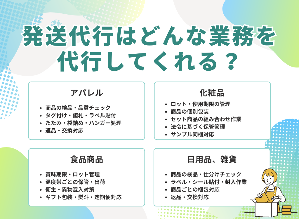 発送代行はどんな業務を代行してくれる？