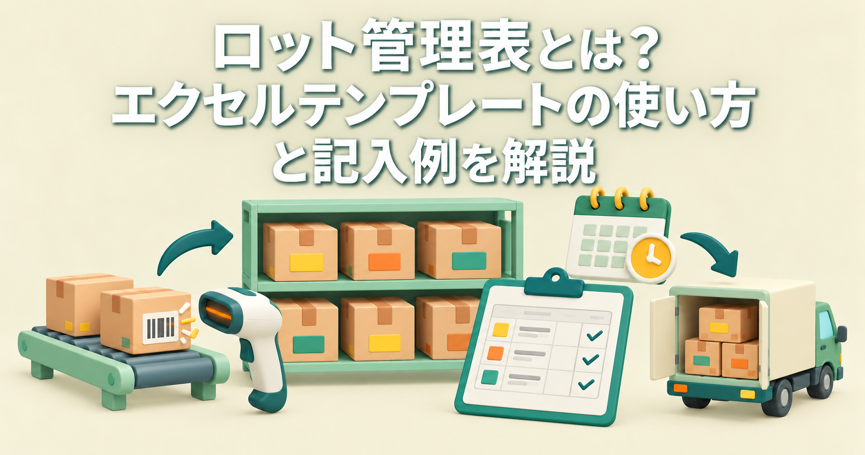 ロット管理表とは?エクセルテンプレートの使い方と記入例を解説